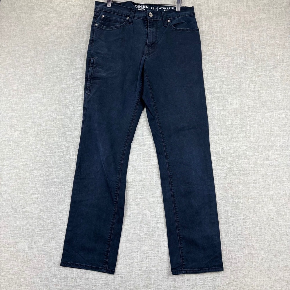 Denizen Levi's 231 Athletic Fit Jeans Mens 32x34 Navy Blue Utility Pocket Pants